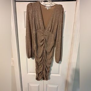 Holiday , party or wedding guest sparkly dress